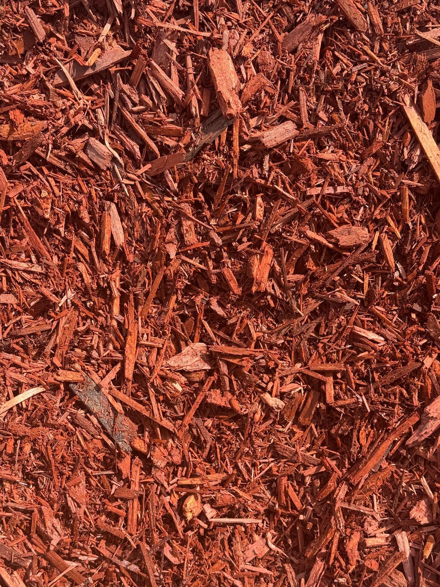 Red Coloured Mulch